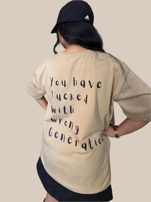 "GENERATION" Oversized T-shirt